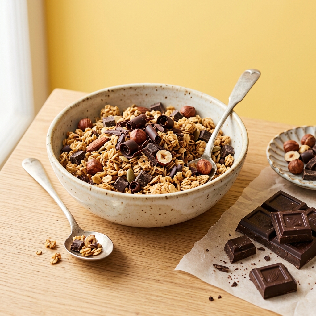 Granola chocolat noir